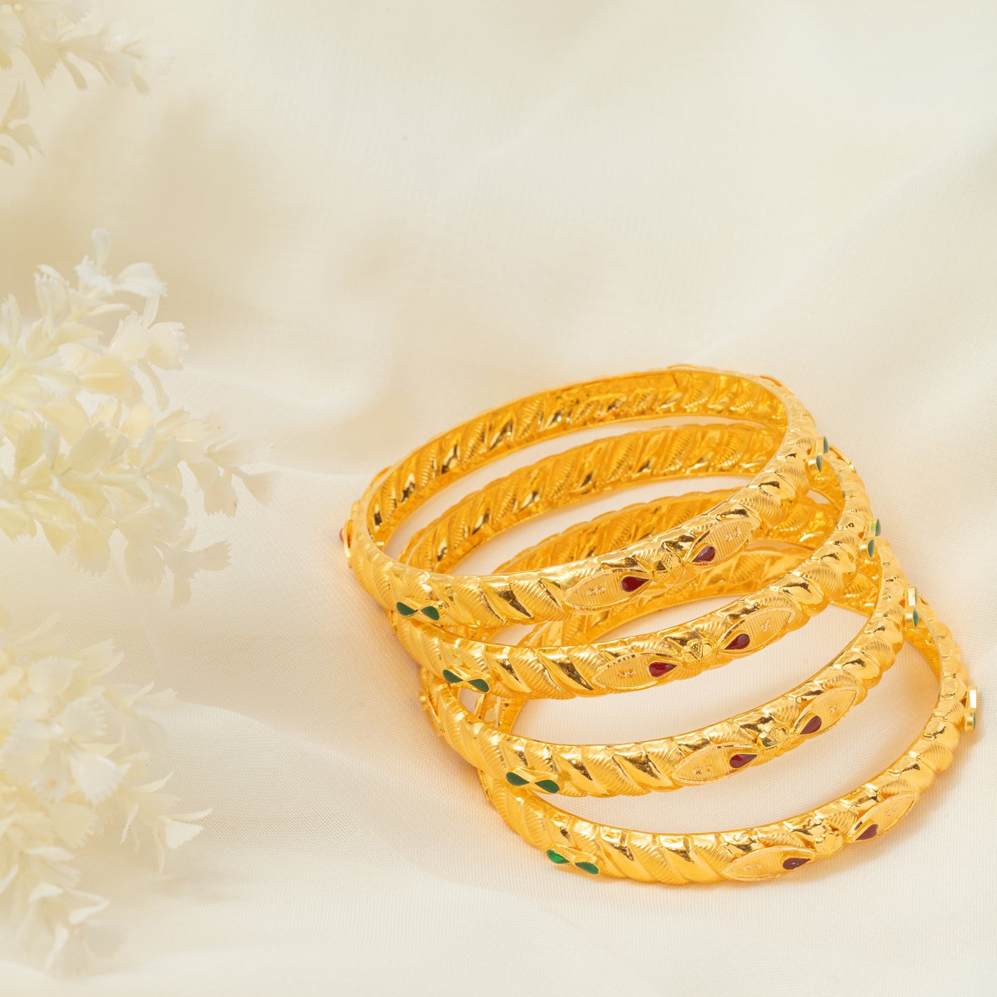22KT Aurora Bangles