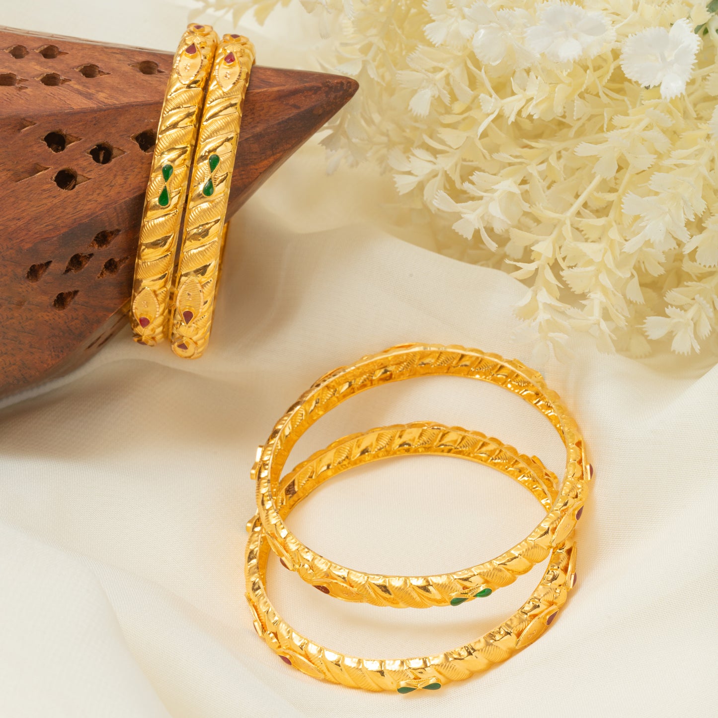 22KT Aurora Bangles