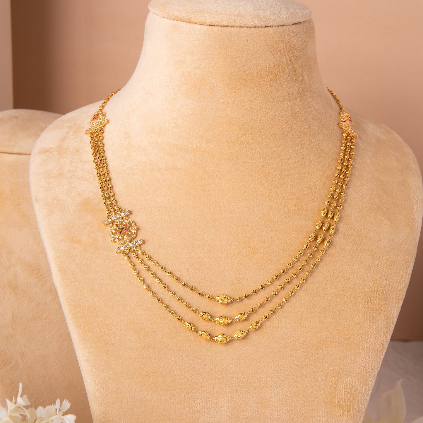 22KT Anika Peacock Mala