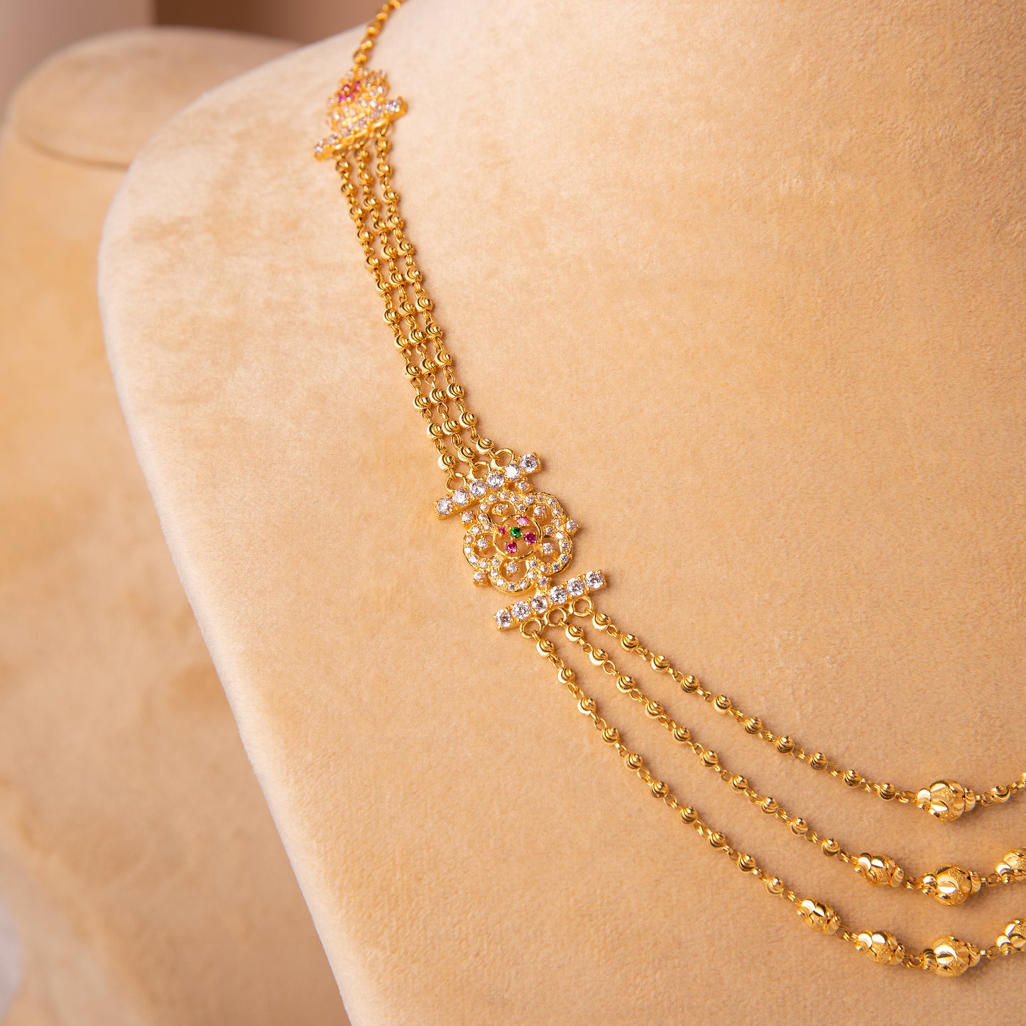 22KT Anika Peacock Mala