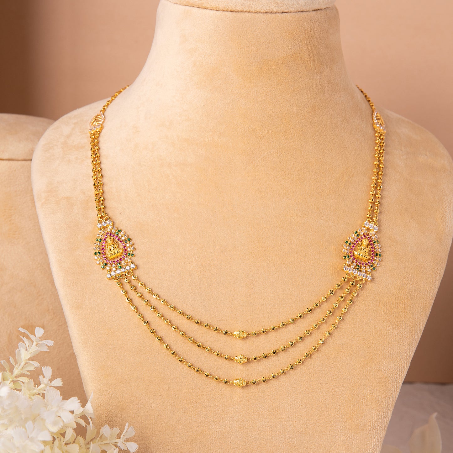 22KT Aditi Peacock Mala
