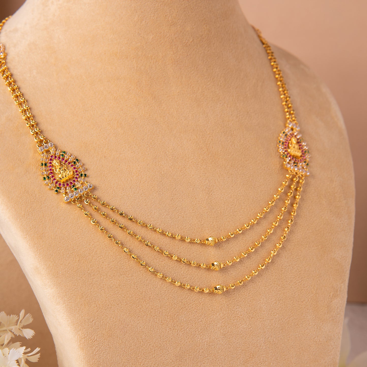 22KT Aditi Peacock Mala