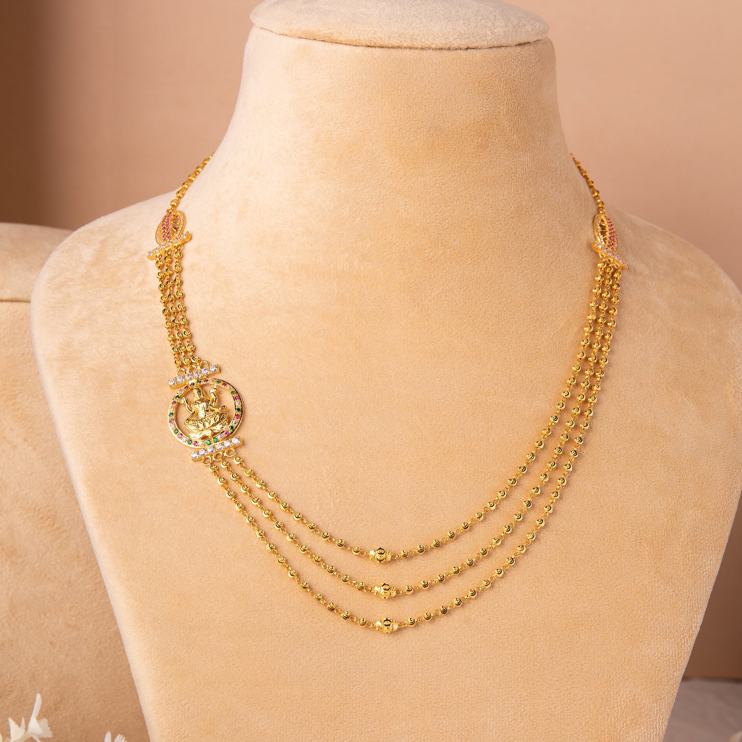22KT Ananya Peacock Mala